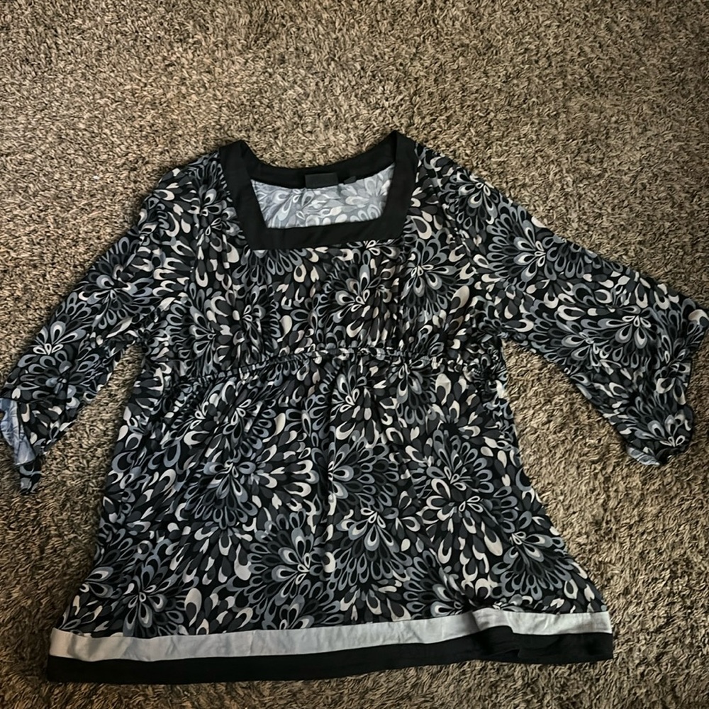 Square neck tunic
